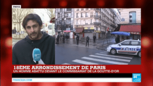 Un homme interpellé par la police tente de s'enfuir