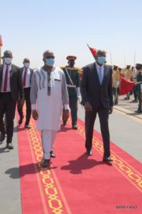 Visite du président de la Transition malienne Bah N'Daw au Burkina