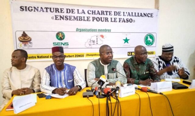 Présidiumde l'alliance «Ensemble pour le Faso»