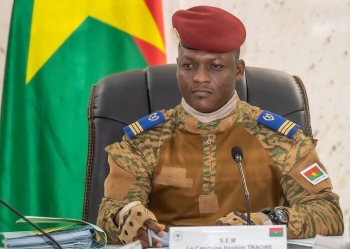 Le chef de l'État, le capitaine Ibrahim Traoré