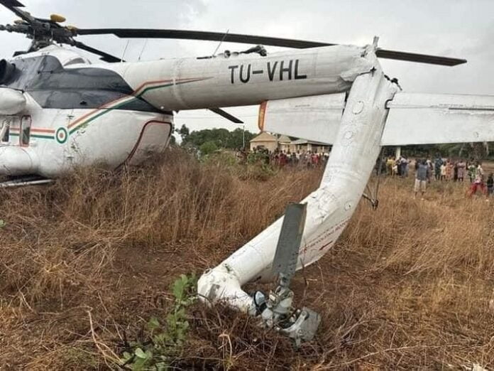 Côte Ivoire crash Hélicoptère