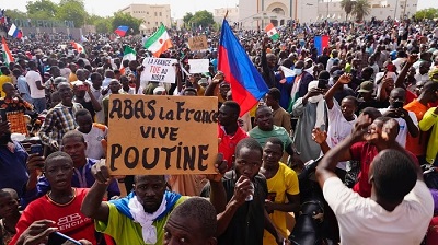 Manifestations de soutien aux putschistes au Niger 