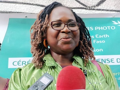 Marguerite Douanio, marraine de la cérémonie trouve belle cette initiative