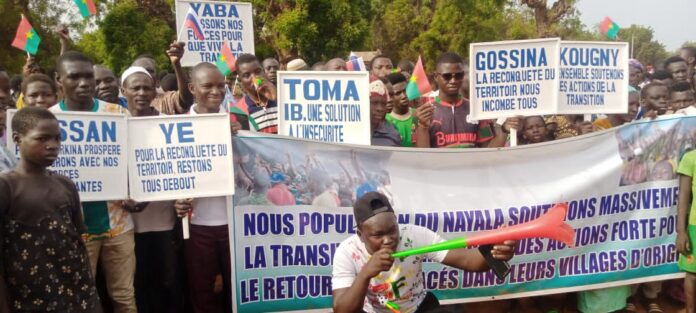 Les populations des six communes de la province du Nayala ont répondu à l'appel à une marche pacifique