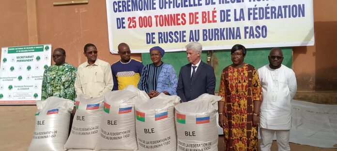 Burkina Faso don de blé Fédération de Russie