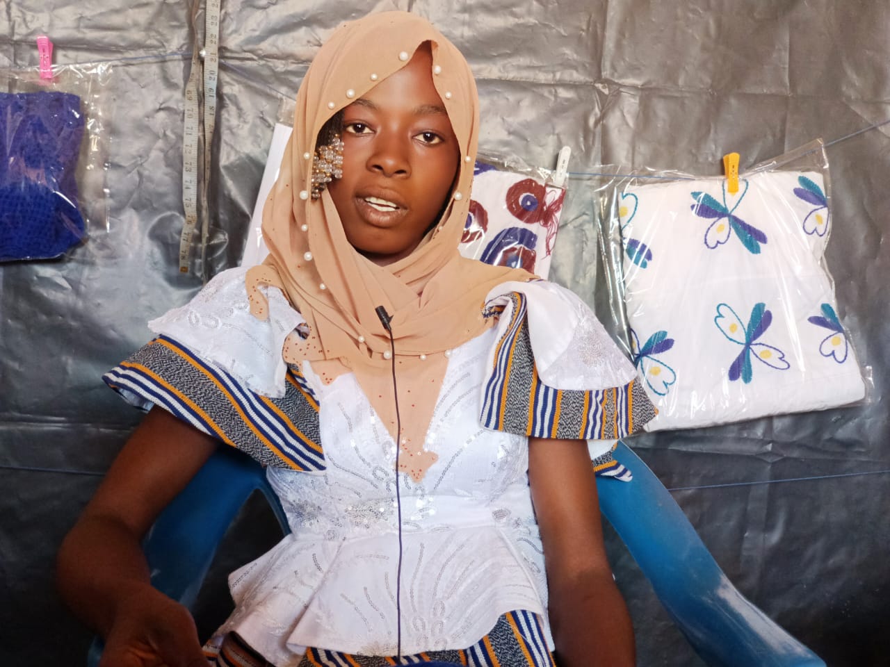 Fatimata Compaoré tricotage étudiante