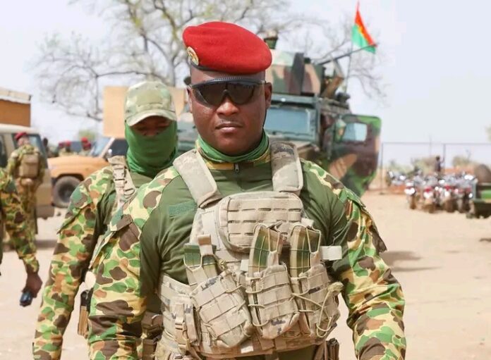 Le chef de l'État burkinabè, le Capitaine Ibrahim Traoré