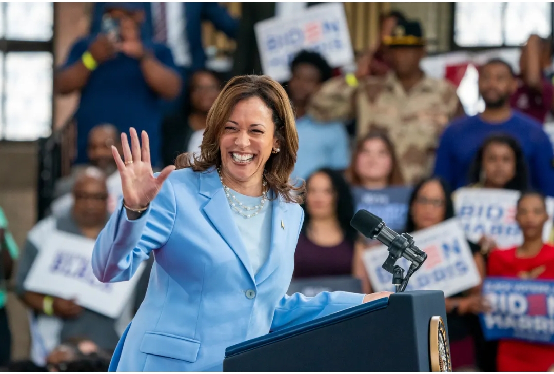 La vice-présidente Kamala Harris, future candidate à l'élection présidentielle aux États-Unis