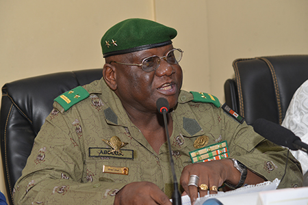 Le gouverneur de la région de Niamey, le général de brigade Assoumane Abdou Harouna