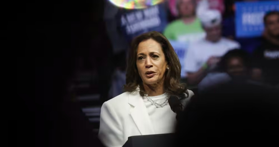 La candidate démocrate Kamala Harris et vice-présidente des États-Unis