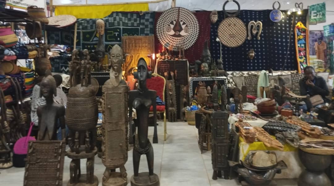 Le stand de Diaffa Kamlan