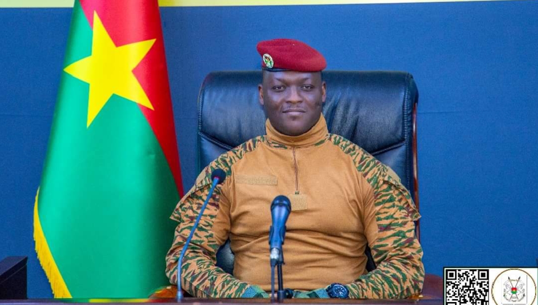 Le Président du Faso, le capitaine Ibrahim Traoré