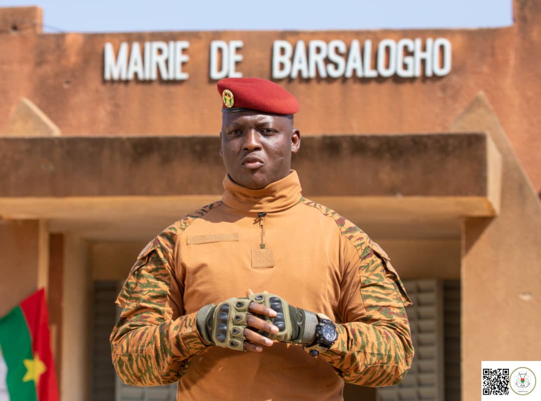 Le capitaine Ibrahim Traoré depuis Barsalogho dans la région du Centre Nord