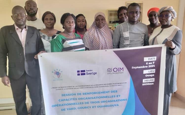 Session de renforcement des capacités de trois organisations féminines dans la région du Nord