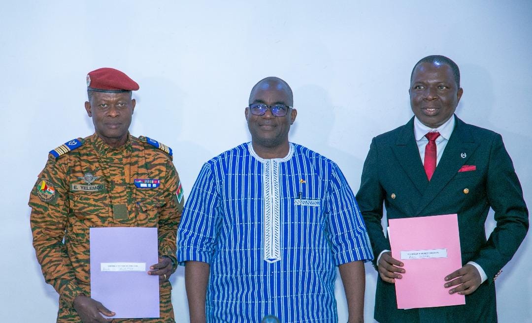 Installation de deux vice-president de la Commission nationale de la Confédération des Etats du Sahel