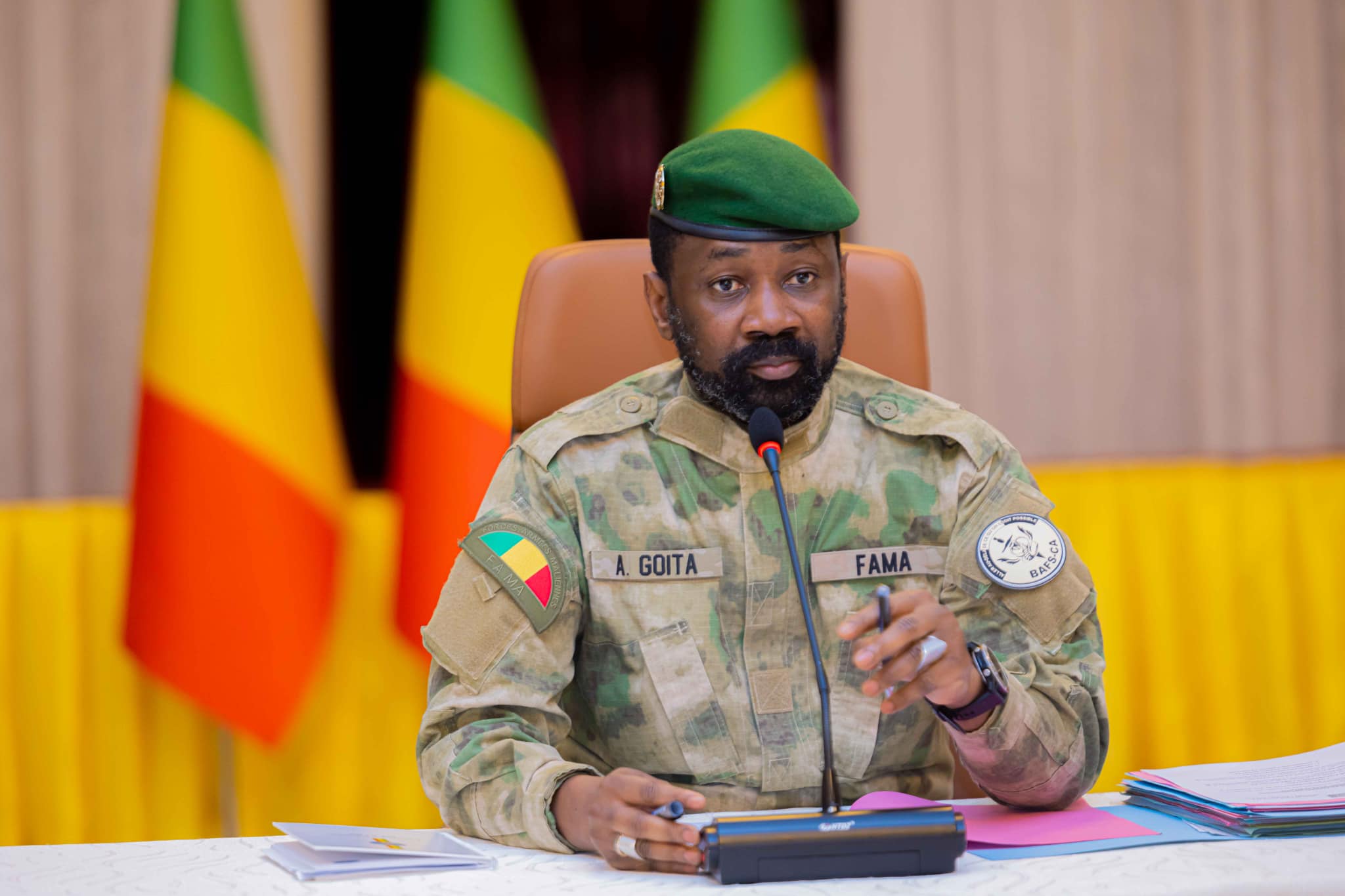 Le président du Mali, le général d'armée Assimi Goïta. ©Photo d'archives et d'illustration