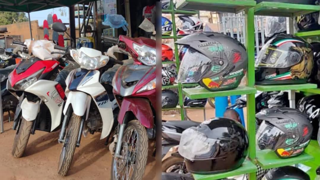 La vente de motos avec un casque est obligatoire au Burkina Faso