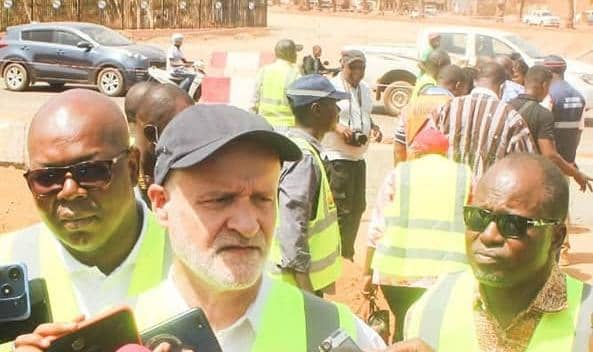 le chef de la coopération de la Délégation de l'Union européenne au Burkina, Marc Duponcel