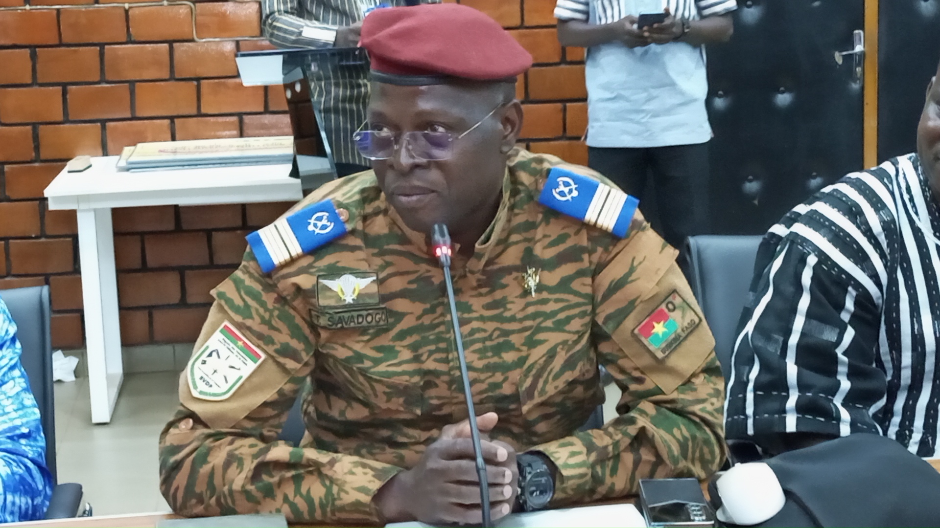 Le colonel Thomas Savadogo, commandant de la BVDP