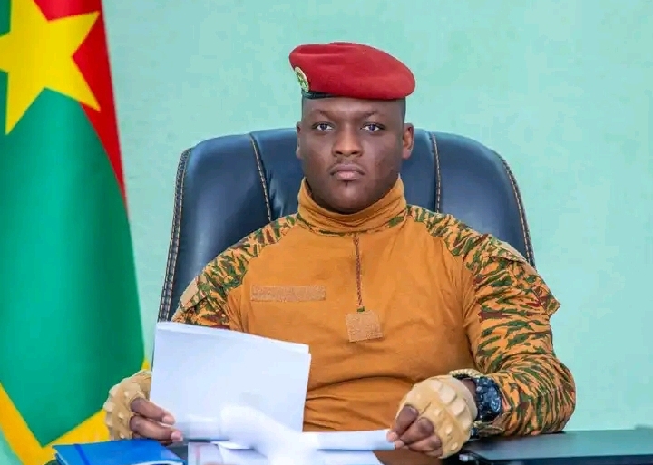 Le capitaine Ibrahim Traoré, président du Faso