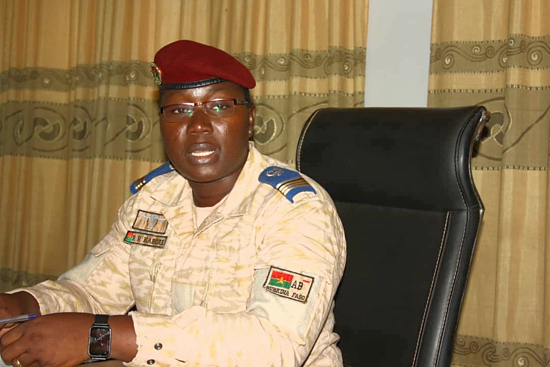 La ministre en charge de l’Action humanitaire, le Commandant Pélagie Kabré/Kaboré