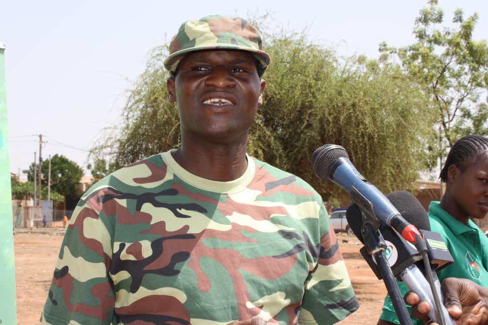 Le Lieutenant-colonel François Ouédraogo, directeur des aménagements paysagers