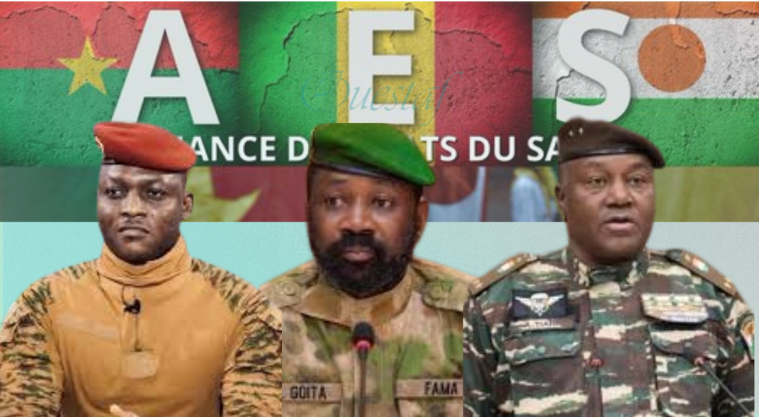 Les chefs d'État de la confédération de l'AES