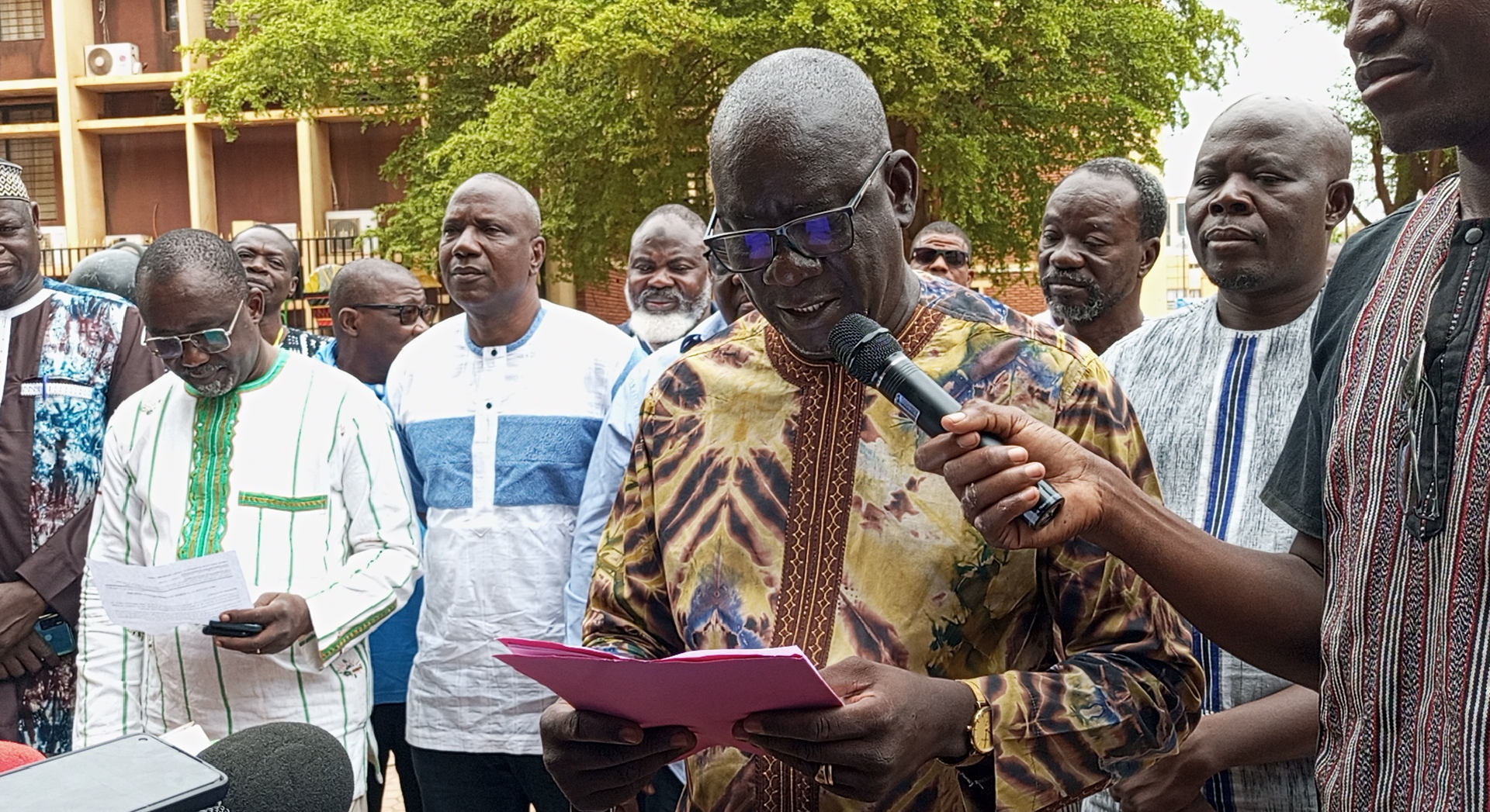 Le président de mois de l’Unité d'action syndicale (UAS), Ernest Ouédraogo