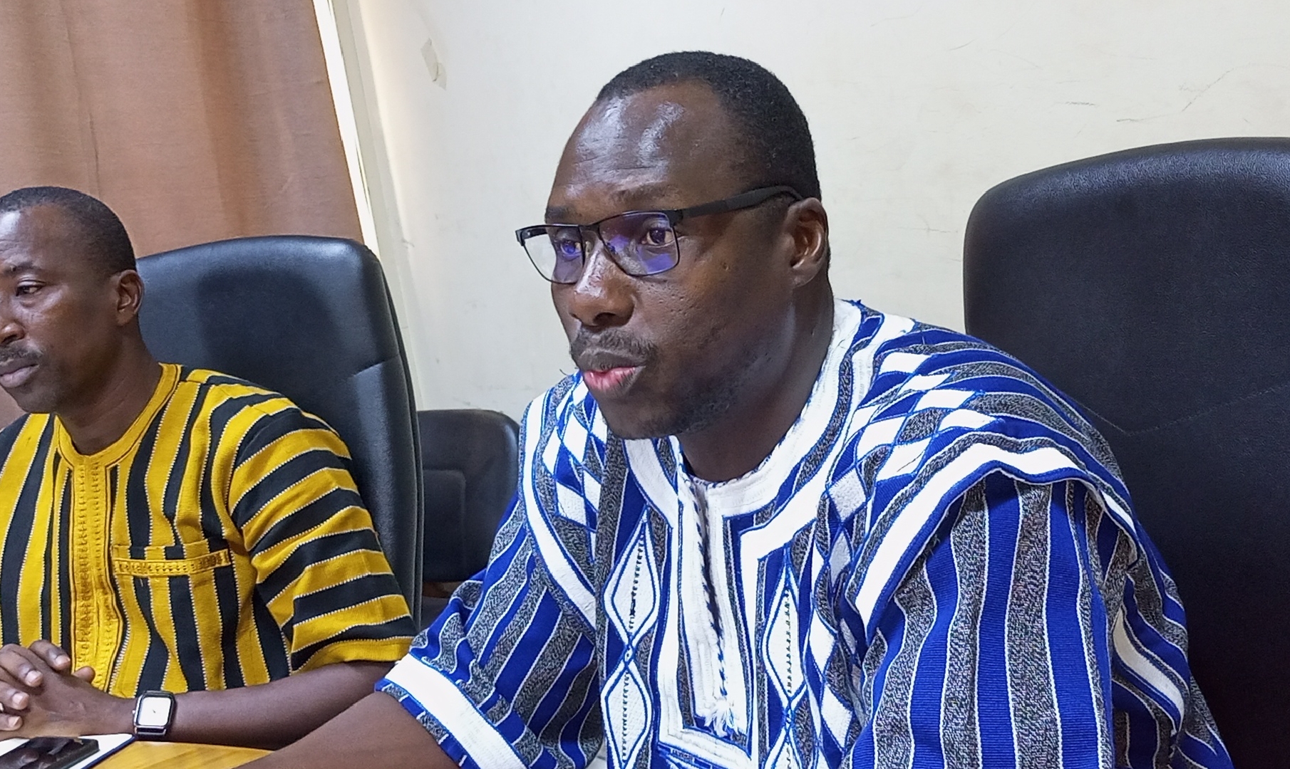 Le président du Comité de pilotage, Dr Alidou Koutou (en bleu blanc)