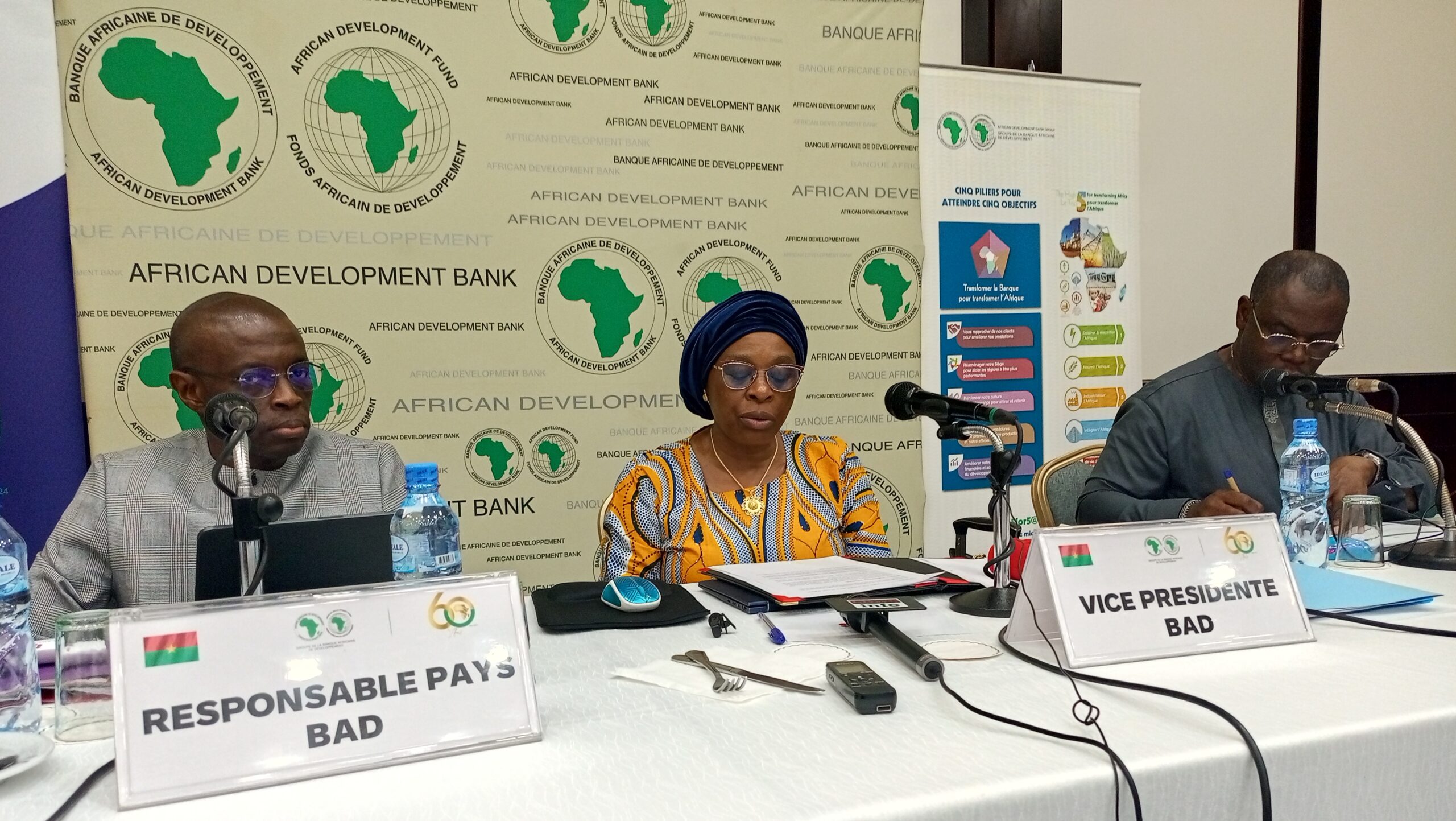 Les responsables de la Banque africaine de développement (BAD)