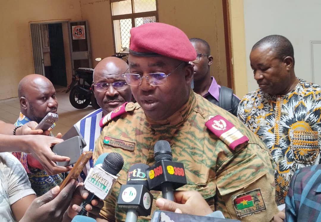 Le médecin colonel Lamine Ouédraogo, Directeur général de l'Agence de soutien aux veuves, orphelins et victimes de guerre (ASVOVIG)