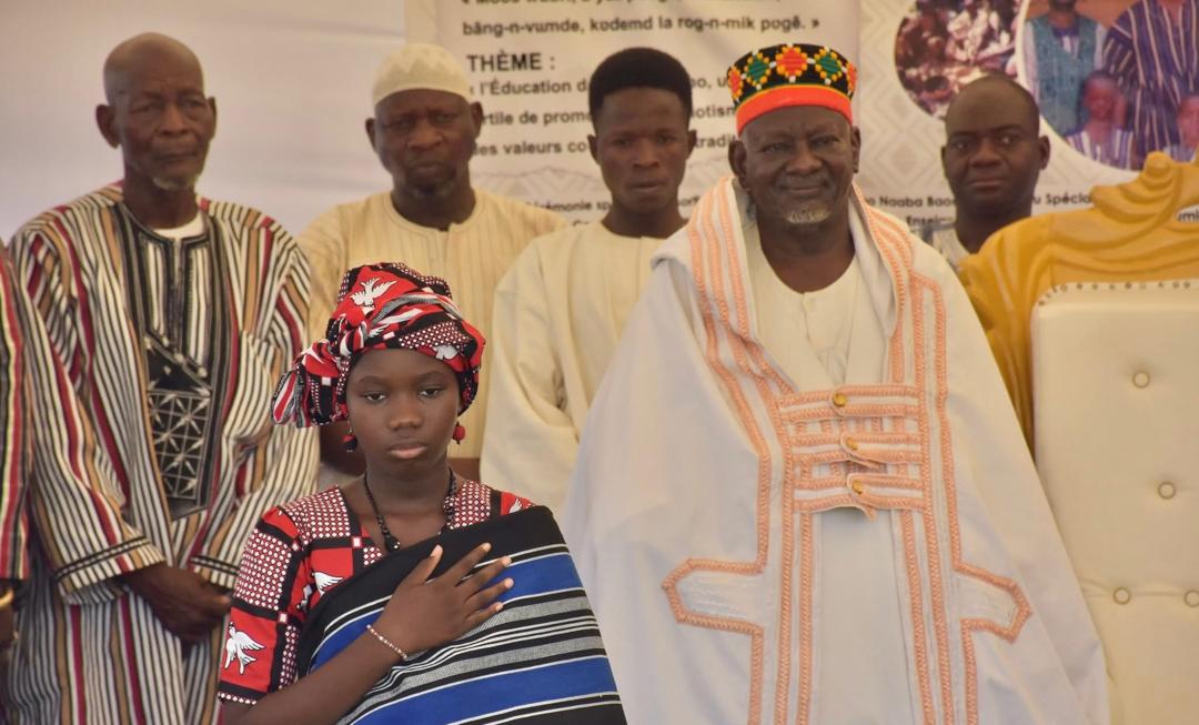 Le Moogho Naaba Baongo lors de la célébration de la journée des traditions et coutumes