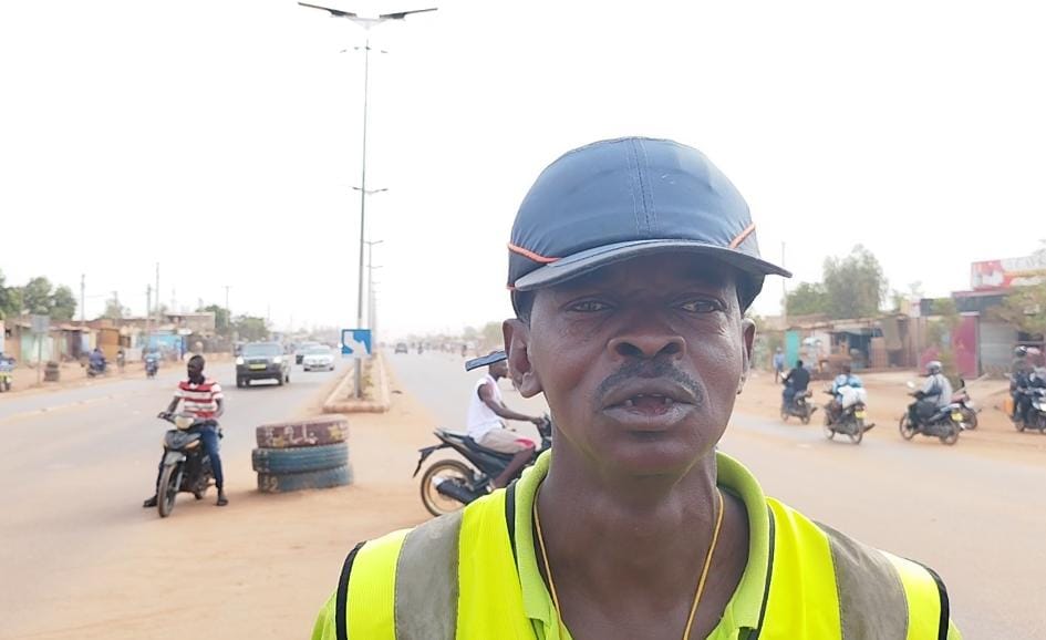 Ousmane Kiema, membre de l’Association des bénévoles pour la sécurité routière
