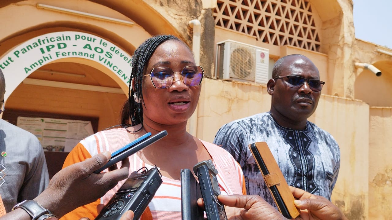 La Secrétaire permanente de la C-3DAM, Gisèle Dabré